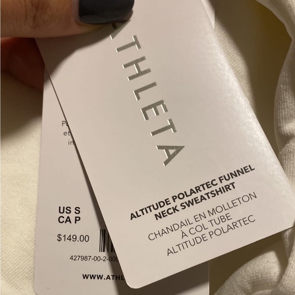 Athleta Altitude Polartec Funnel Neck Sweatshirt - Picture 9 of 10